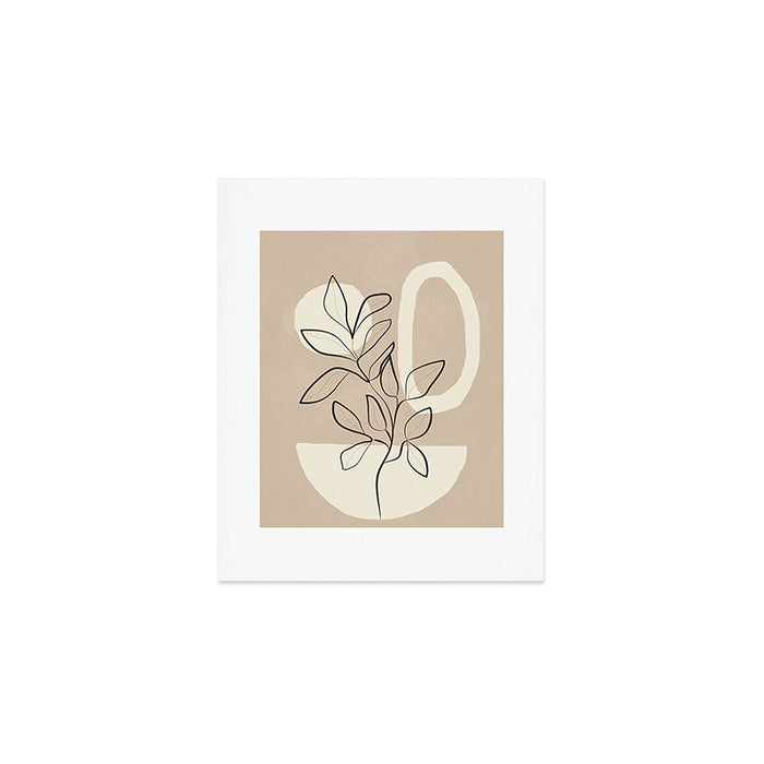 Abstract Minimal Plant 7 Art Print Gallery Image 1