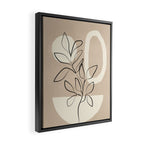 Abstract Minimal Plant 7 Framed Canvas Print Gallery Image 2