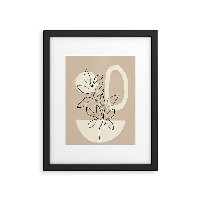 Abstract Minimal Plant 7 Framed Art Print Gallery Image 1
