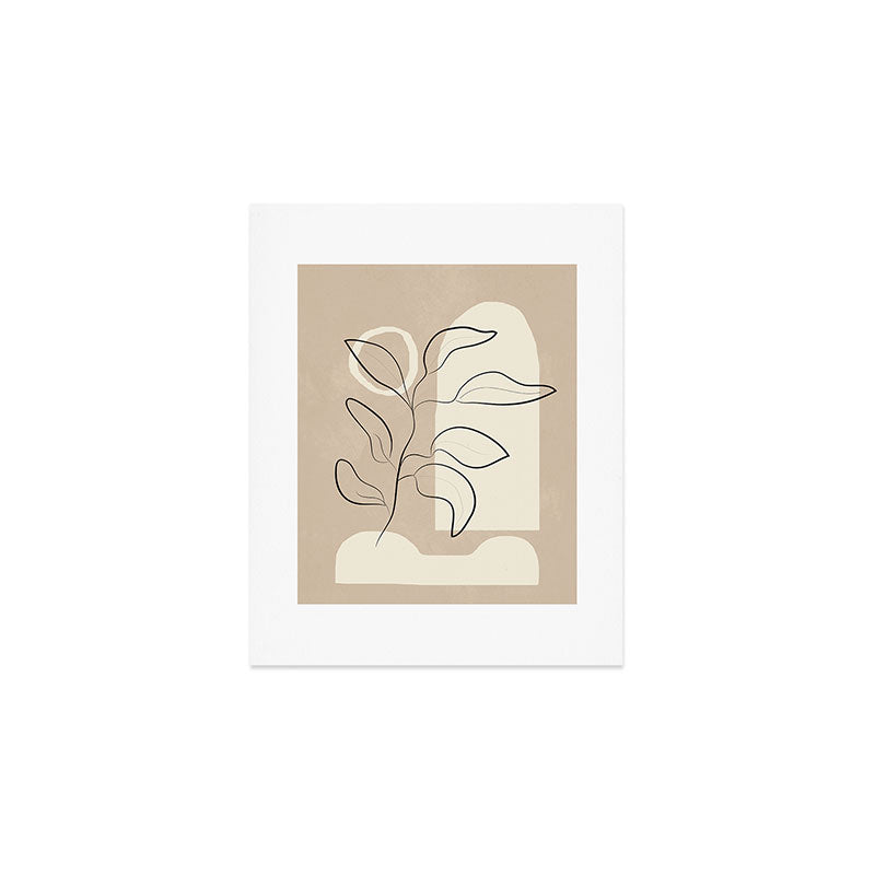 Abstract Minimal Plant 8 Art Print Gallery Image 1