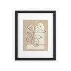 Abstract Minimal Plant 8 Framed Art Print Gallery Image 4