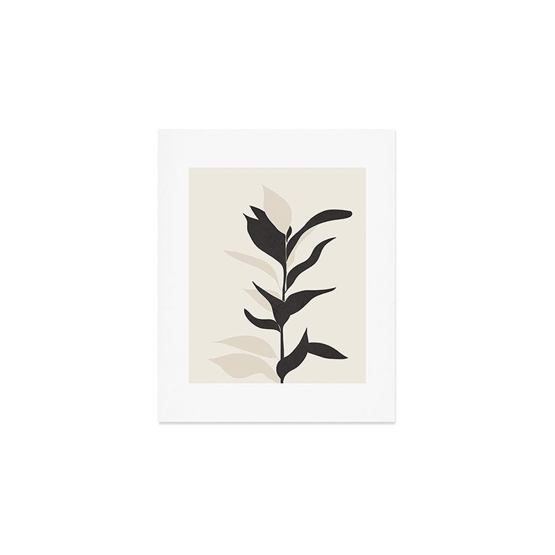 Abstract Minimal Plant Art Print Gallery Image 1