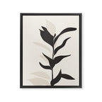 Abstract Minimal Plant Framed Canvas Print Gallery Image 6