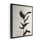 Abstract Minimal Plant Framed Canvas Print Gallery Image 2