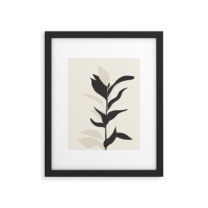 Abstract Minimal Plant Framed Art Print Gallery Image 4