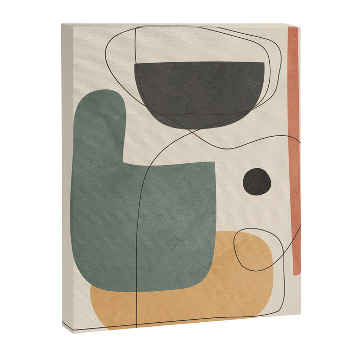 Abstract Minimal Shapes 25 Canvas Print Gallery Image 1