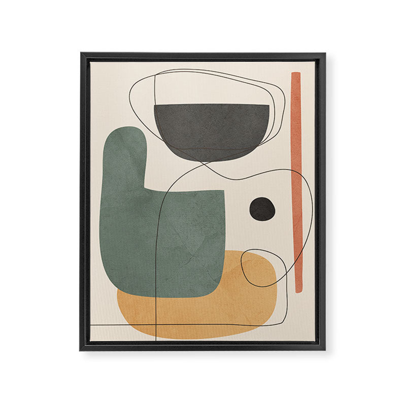Abstract Minimal Shapes 25 Framed Canvas Print Gallery Image 6