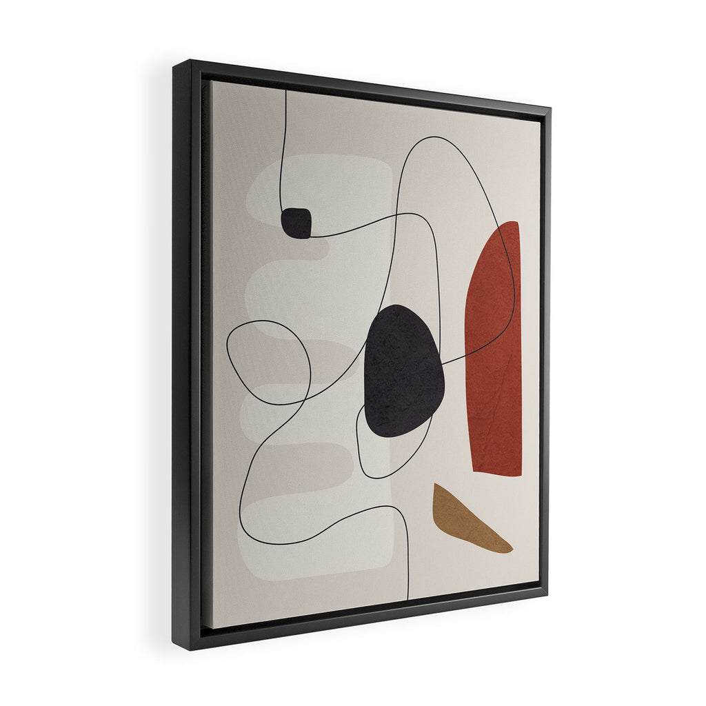 Abstract Minimal Shapes 27 Framed Canvas Print Gallery Image 2
