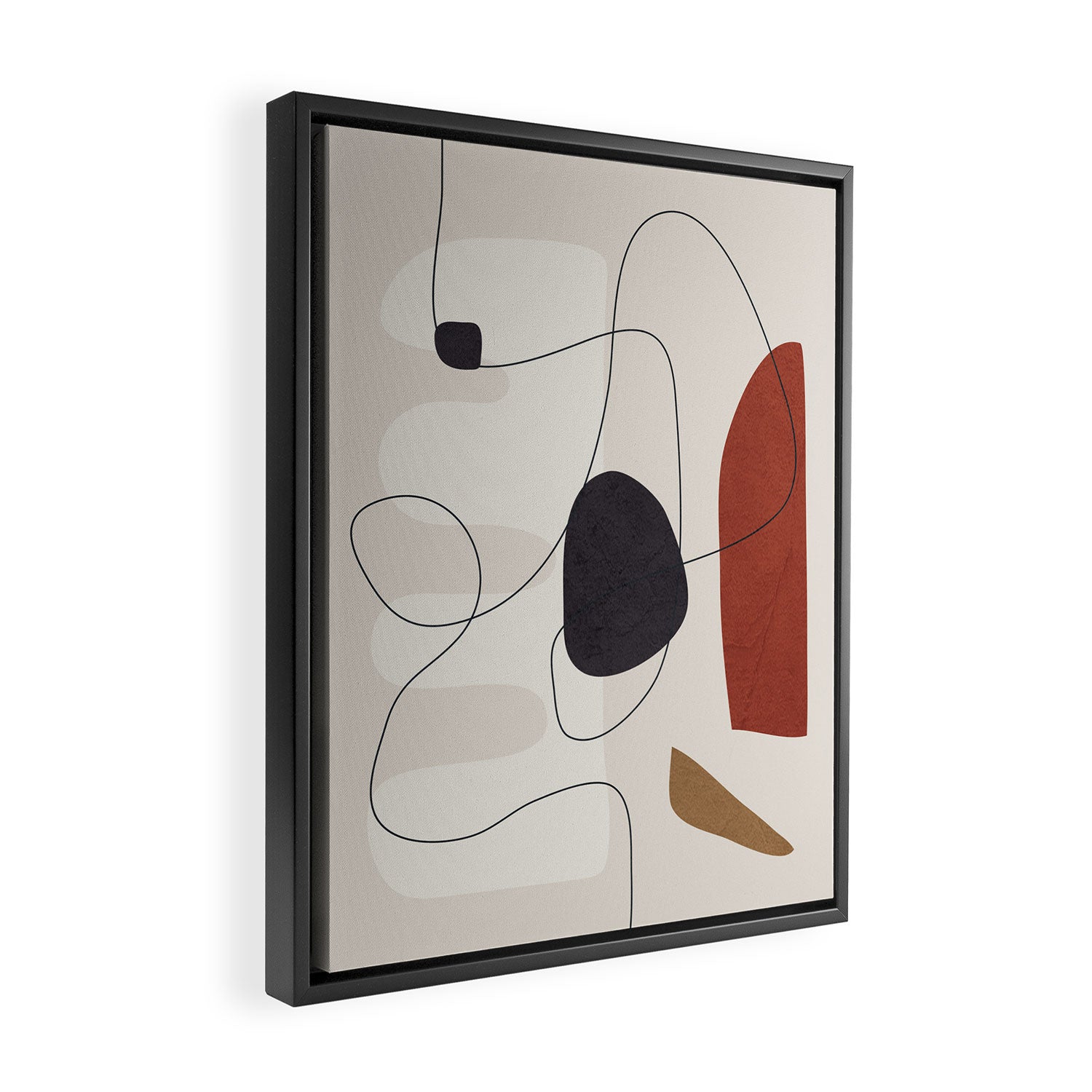 Abstract Minimal Shapes 27 Framed Canvas Print Gallery Image 2