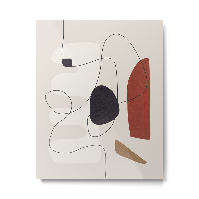 Abstract Minimal Shapes 27 Metal Print Gallery Image 1