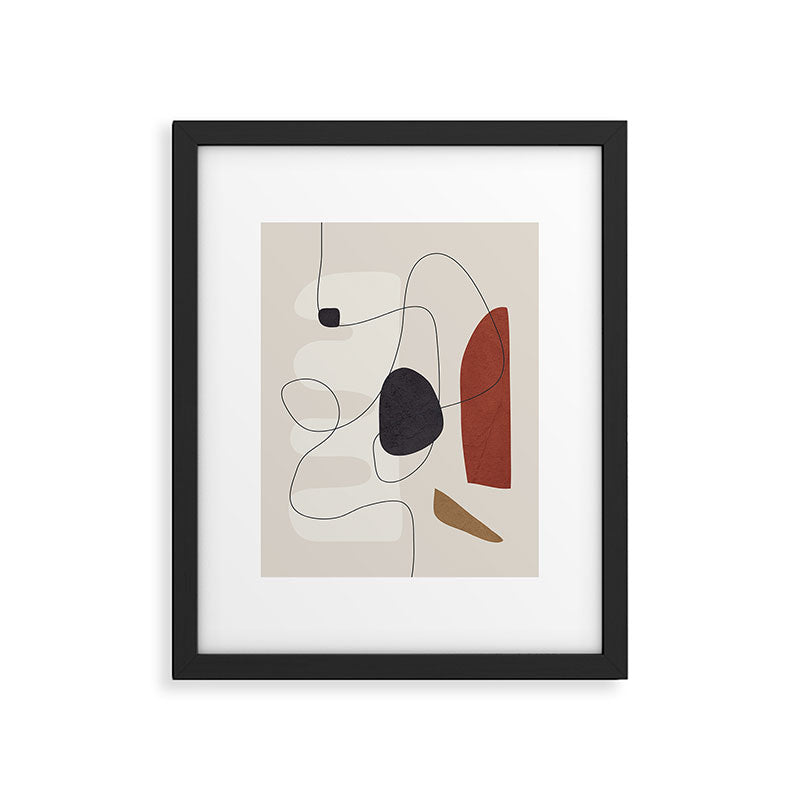 Abstract Minimal Shapes 27 Framed Art Print Gallery Image 5