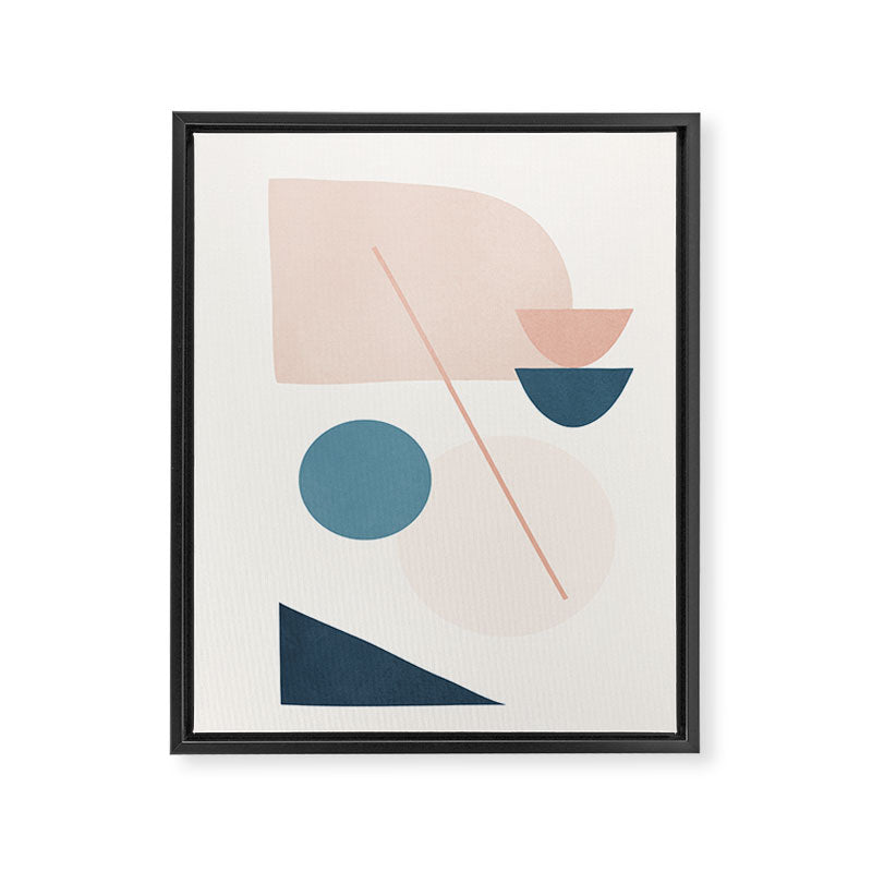 Abstract Minimal Shapes 32 Framed Canvas Print Gallery Image 6