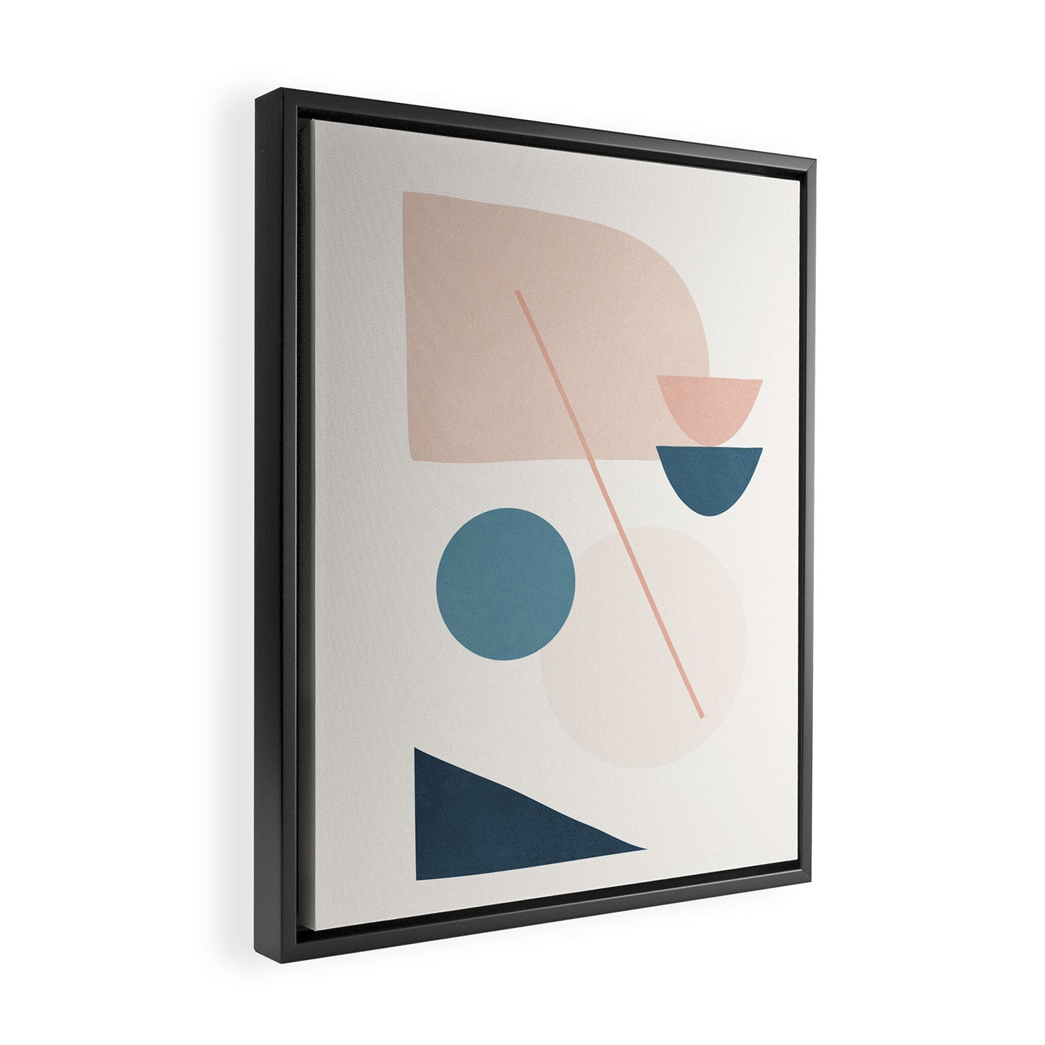 Abstract Minimal Shapes 32 Framed Canvas Print Gallery Image 2