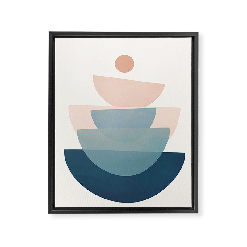 Abstract Minimal Shapes 31 Framed Canvas Print Gallery Image 8