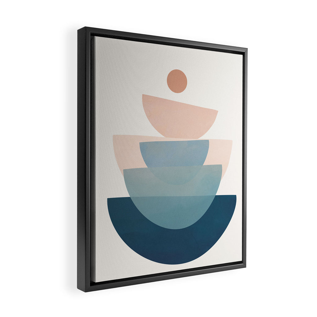 Abstract Minimal Shapes 31 Framed Canvas Print Gallery Image 2