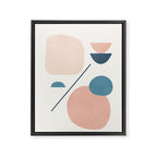 Abstract Minimal Shapes 33 Framed Canvas Print Gallery Image 6