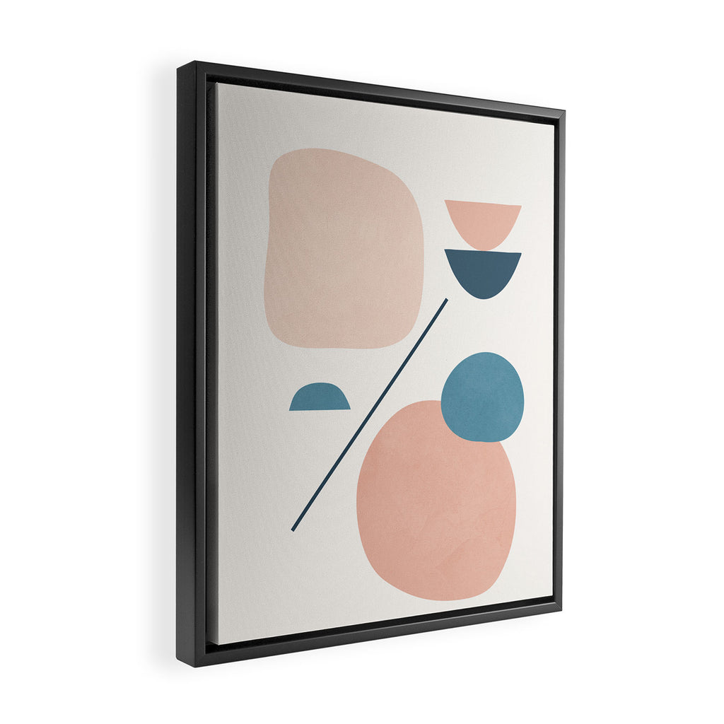 Abstract Minimal Shapes 33 Framed Canvas Print Gallery Image 2