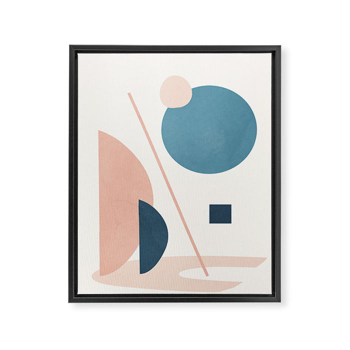Abstract Minimal Shapes 34 Framed Canvas Print Gallery Image 1