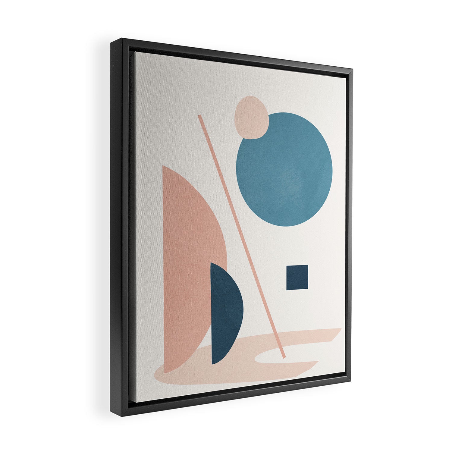 Abstract Minimal Shapes 34 Framed Canvas Print Gallery Image 2