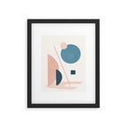 Abstract Minimal Shapes 34 Framed Art Print Gallery Image 6