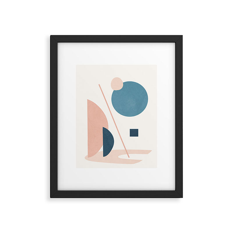 Abstract Minimal Shapes 34 Framed Art Print Gallery Image 6
