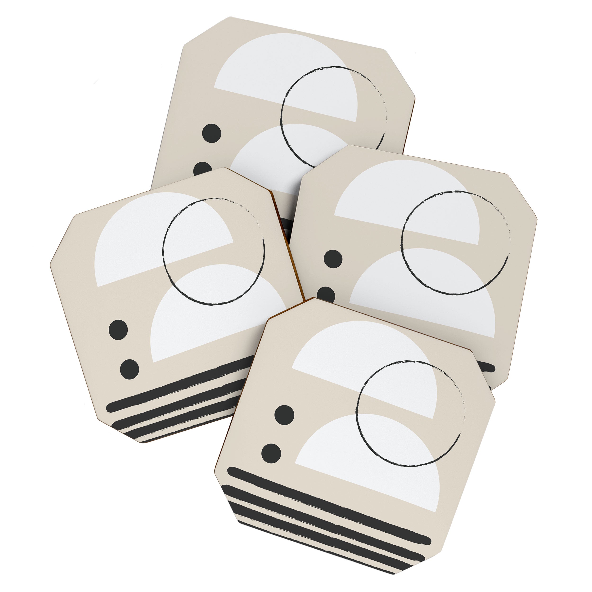 Abstract Modern Art Coaster Gallery Image 1