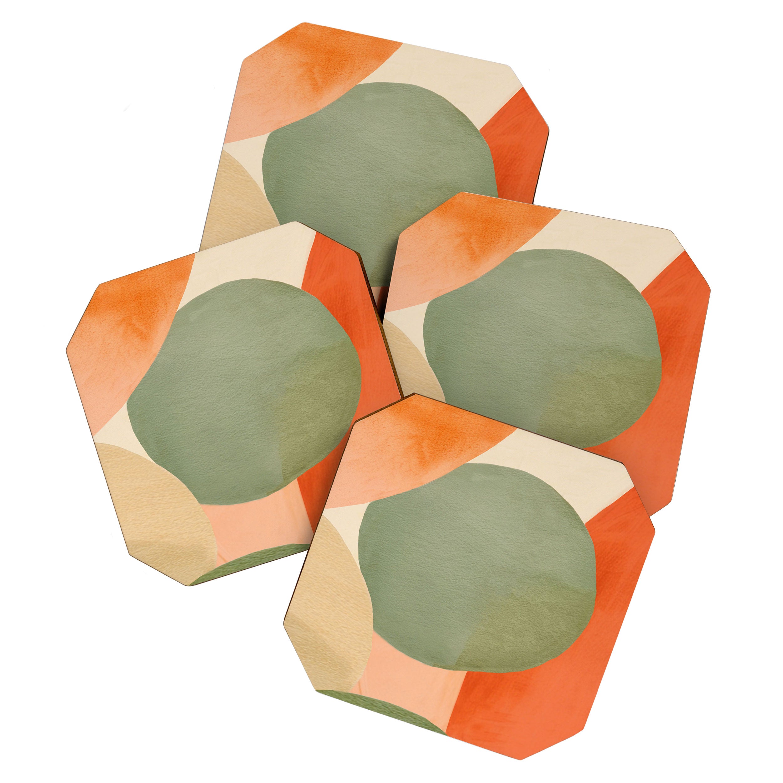 Abstract & Modern Shape Art 1 Coaster Gallery Image 1