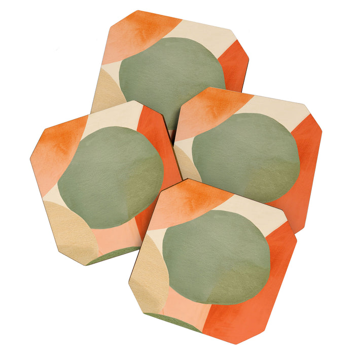 Abstract & Modern Shape Art 1 Coaster Gallery Image 1