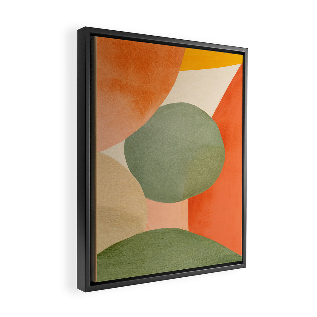 Abstract & Modern Shape Art 1 Framed Canvas Print Gallery Image 2