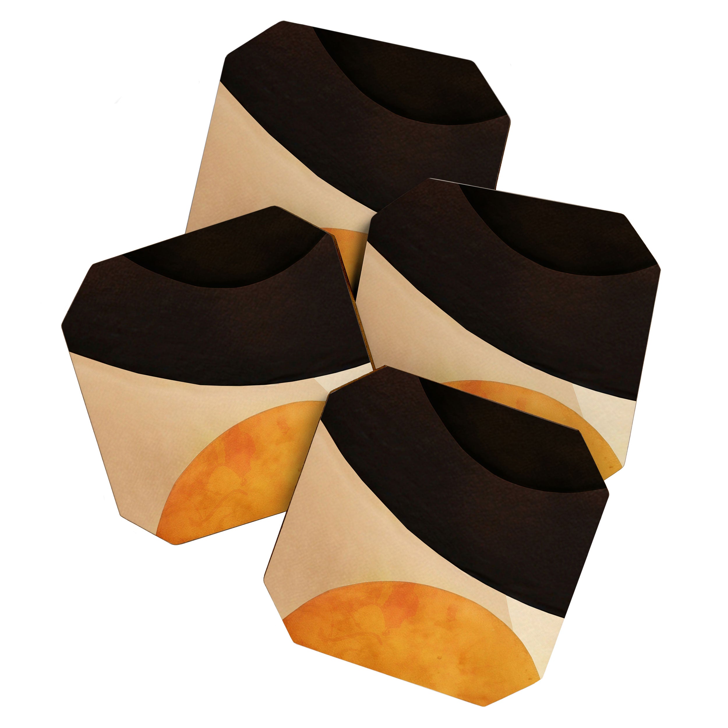 Abstract & Modern Shape Art 3 Coaster Gallery Image 1