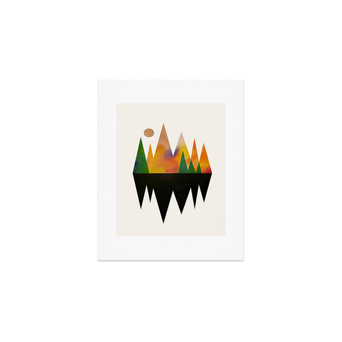 Abstract Mountains Art Print Gallery Image 1