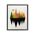 Abstract Mountains Framed Canvas Print Gallery Image 6