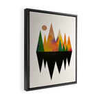 Abstract Mountains Framed Canvas Print Gallery Image 2