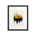 Abstract Mountains Framed Art Print Gallery Image 5