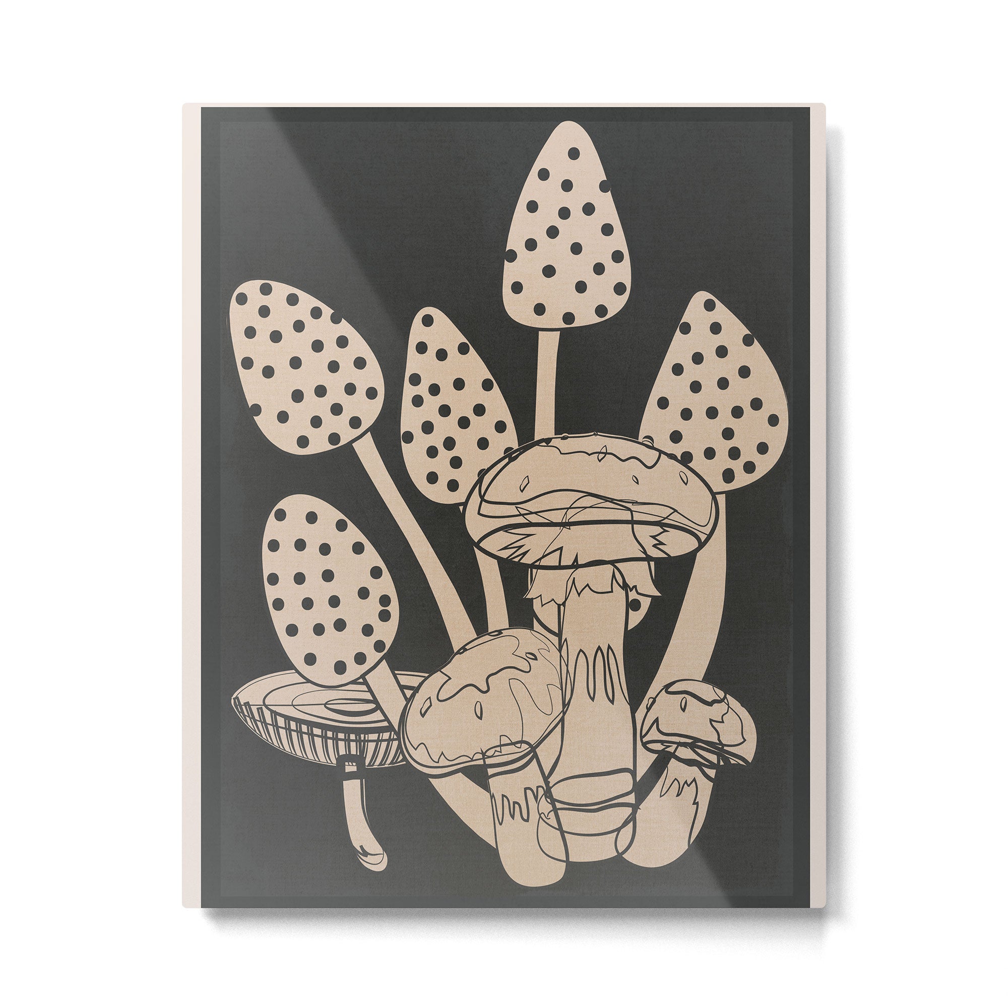 Abstract Mushrooms 1 Metal Print Gallery Image 4