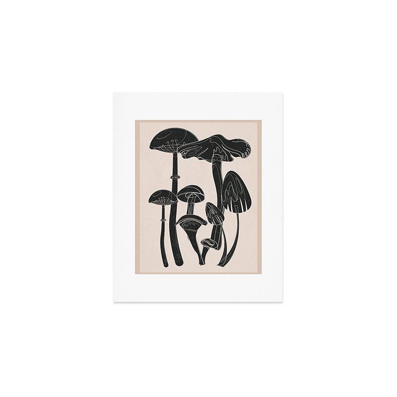 Abstract Mushrooms 12 Art Print Gallery Image 1