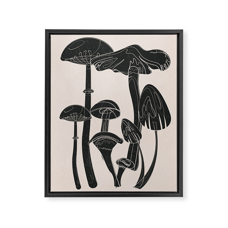Abstract Mushrooms 12 Framed Canvas Print Gallery Image 6