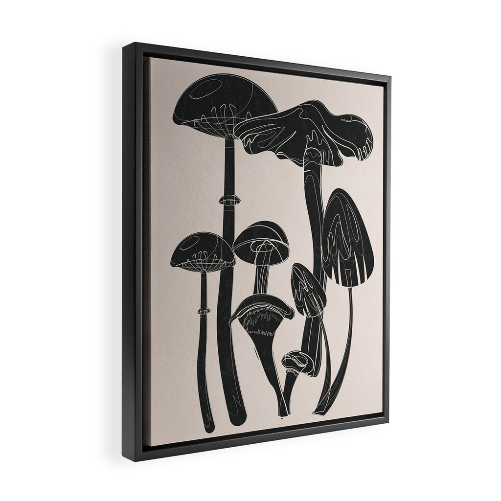 Abstract Mushrooms 12 Framed Canvas Print Gallery Image 2