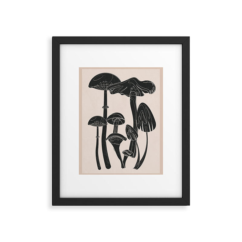Abstract Mushrooms 12 Framed Art Print Gallery Image 5