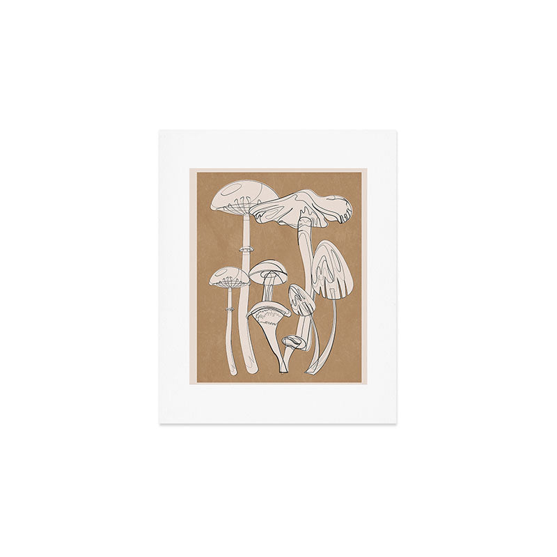 Abstract Mushrooms 13 Art Print Gallery Image 1
