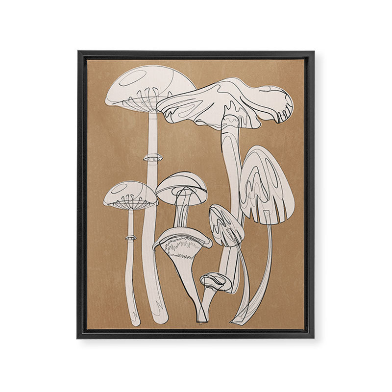 Abstract Mushrooms 13 Framed Canvas Print Gallery Image 6