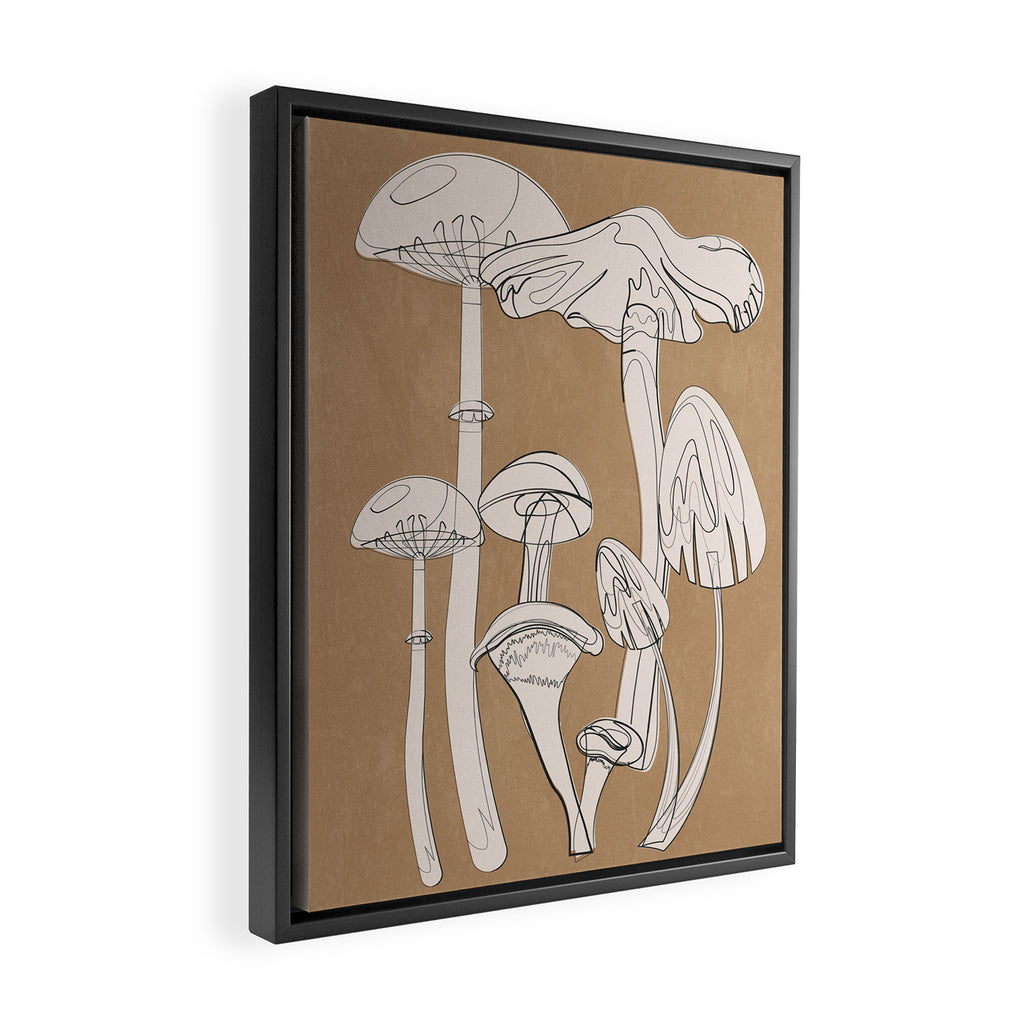 Abstract Mushrooms 13 Framed Canvas Print Gallery Image 2