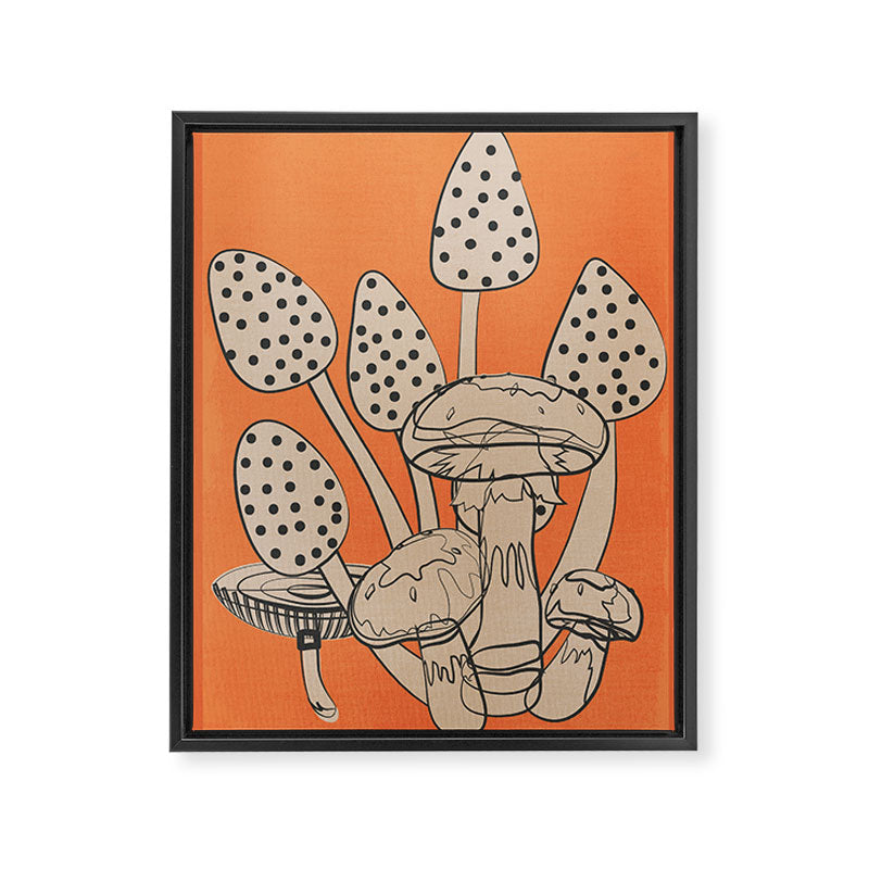 Abstract Mushrooms 2 Framed Canvas Print Gallery Image 6