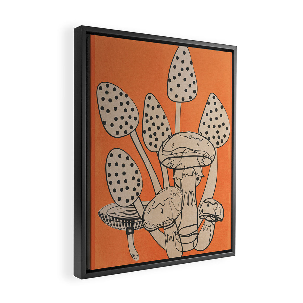 Abstract Mushrooms 2 Framed Canvas Print Gallery Image 2