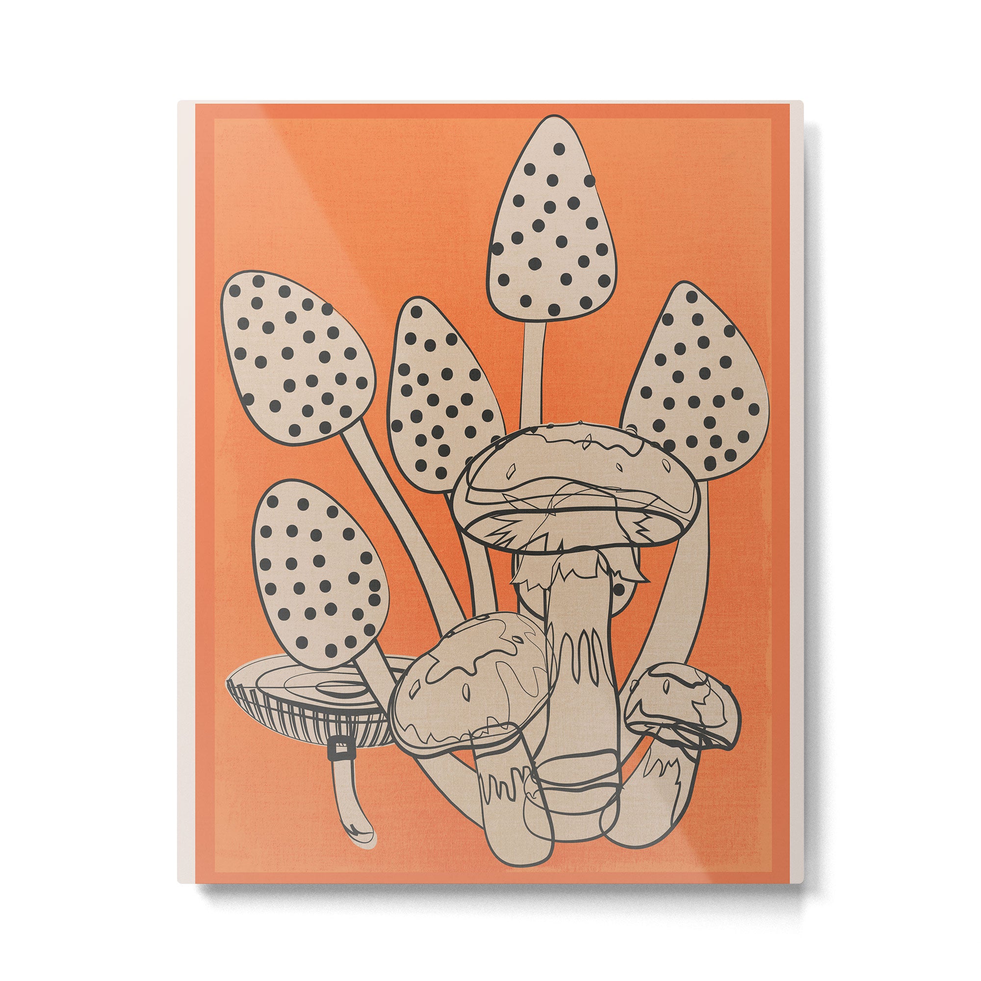 Abstract Mushrooms 2 Metal Print Gallery Image 4