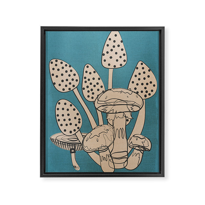 Abstract Mushrooms 3 Framed Canvas Print Gallery Image 6