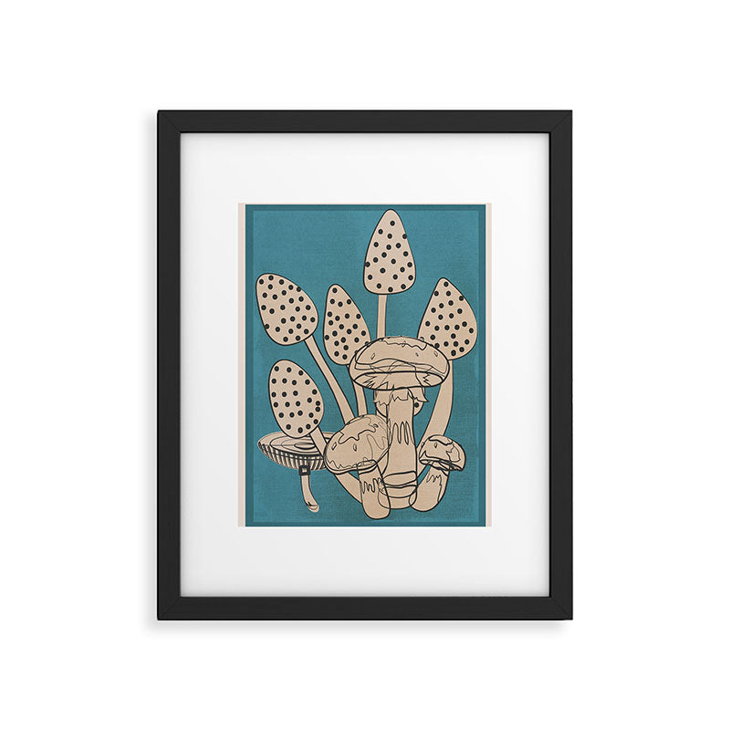 Abstract Mushrooms 3 Framed Art Print Gallery Image 5