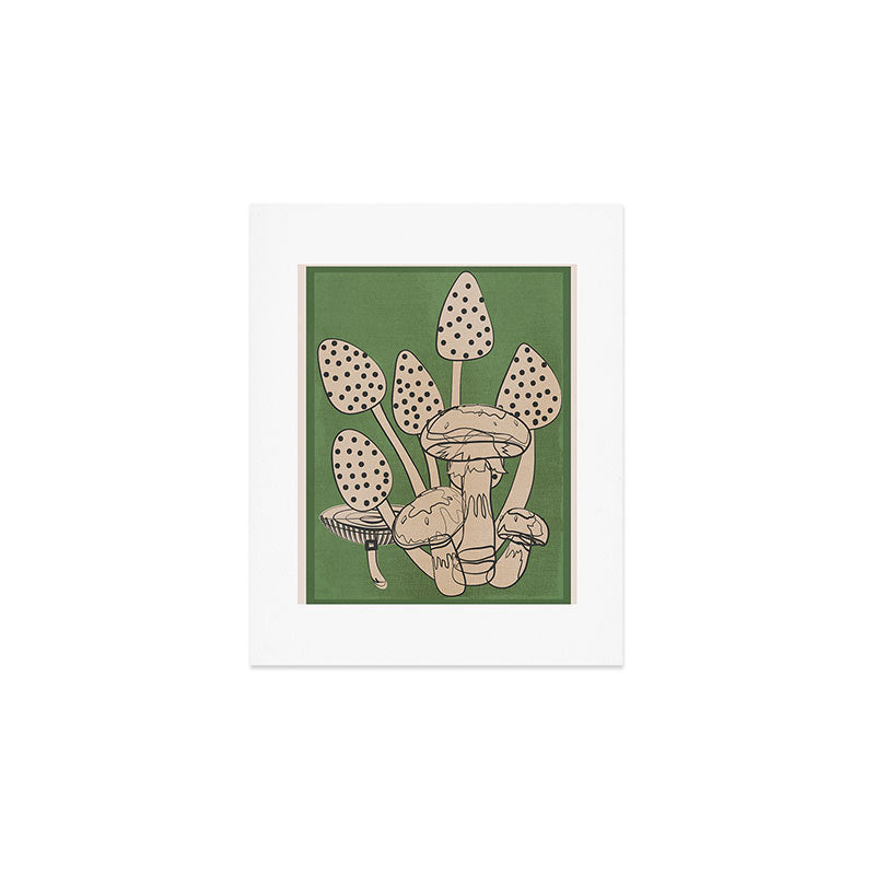 Abstract Mushrooms 4 Art Print Gallery Image 1