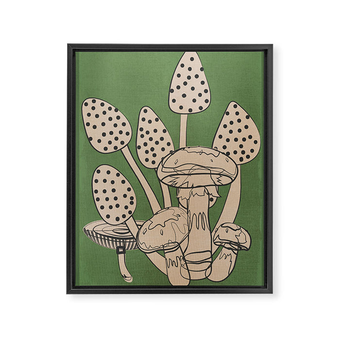 Abstract Mushrooms 4 Framed Canvas Print Gallery Image 1