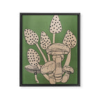 Abstract Mushrooms 4 Framed Canvas Print Gallery Image 6